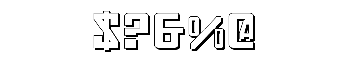 Soviet Expanded 3D Font OTHER CHARS
