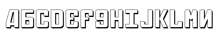 Soviet Expanded 3D Font UPPERCASE