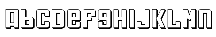 Soviet Expanded 3D Font LOWERCASE