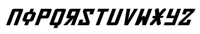 Soviet Expanded Italic Font LOWERCASE