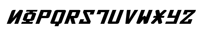 Soviet X-Expanded Italic Font UPPERCASE