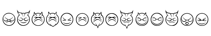 somedevilfaces-Regular Font UPPERCASE