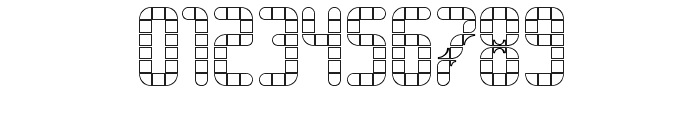 SPACE PEZ Outline Font OTHER CHARS