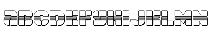 Space Cruiser Chrome Font LOWERCASE