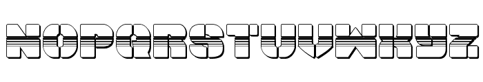 Space Cruiser Chrome Font LOWERCASE