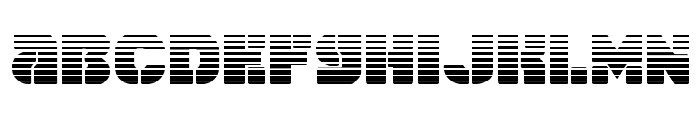 Space Cruiser Gradient Font LOWERCASE
