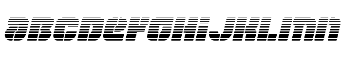 Space Cruiser Scanlines Italic Font UPPERCASE