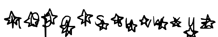 Speckled with Stars Font LOWERCASE