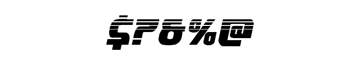 Speedwagon Halftone Italic Font OTHER CHARS