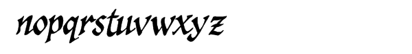 Spellcaster Italic Font LOWERCASE