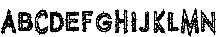 Spike Crumb Geiger Font UPPERCASE
