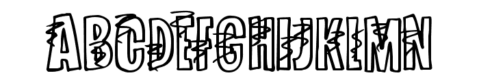 SpinningAround-Regular Font LOWERCASE