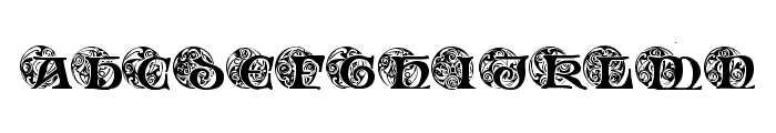 Spiral Initials Font UPPERCASE