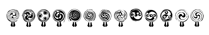 SpiralTraces Font LOWERCASE