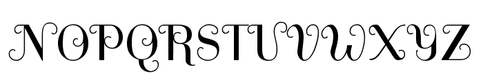Spirax-Regular Font UPPERCASE