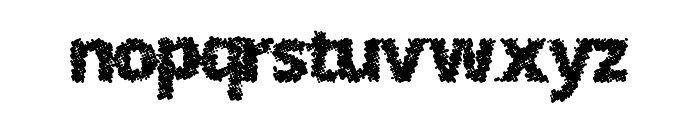 SplatMatrix Font LOWERCASE