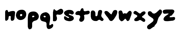 Splats Unsplatted Font LOWERCASE