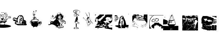 Spongebob Dingpants Font UPPERCASE
