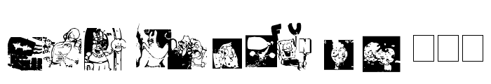Spongebob Dingpants Font UPPERCASE