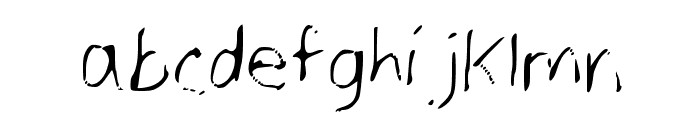 SpookyVHReg Regular Font LOWERCASE