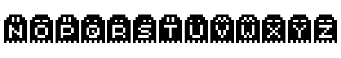 Spoopy Ghost Pixels Font UPPERCASE
