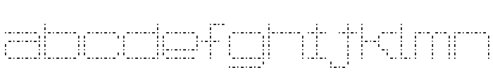 Spot Matrix Font LOWERCASE