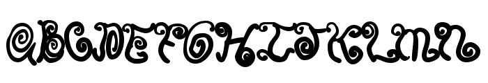 Spurly Curly Font UPPERCASE