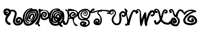 Spurly Curly Font UPPERCASE