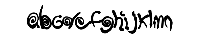 Spurly Curly Font LOWERCASE