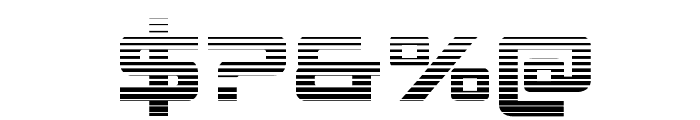 Spy Agency Gradient Font OTHER CHARS