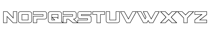 Spy Agency Outline Font LOWERCASE