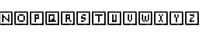 SQcon Font LOWERCASE