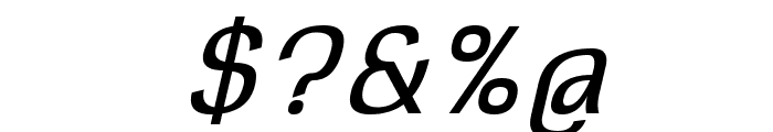 Square Antiqua Oblique Font OTHER CHARS