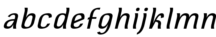 Square Antiqua Oblique Font LOWERCASE
