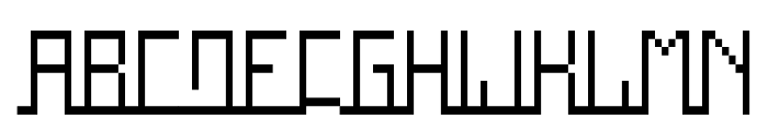 Square Condensed Font UPPERCASE