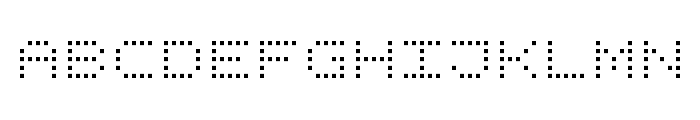 Square Dot Digital-7 Font UPPERCASE