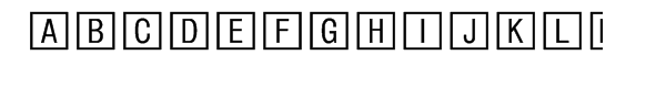 Square Frame™ Font UPPERCASE