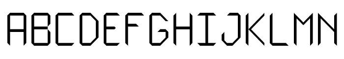 Square Sharp Regular Font UPPERCASE