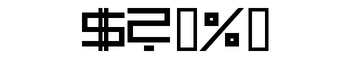 Square Unique Normal Font OTHER CHARS