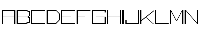Square Unique Thin Font UPPERCASE