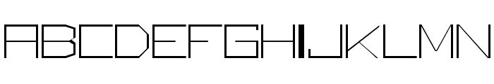 Square Unique Thin Font LOWERCASE