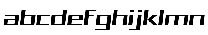 Squarea Expanded Oblique Font LOWERCASE