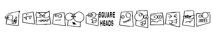 Squareheads Font UPPERCASE