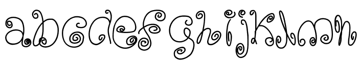 SquigglyLittleWiggly Font LOWERCASE