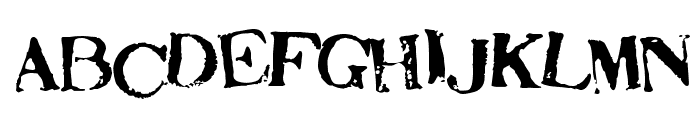 Stamp Act Jumbled Font LOWERCASE