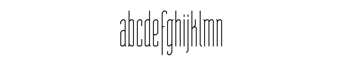 ST Moviehead Ultra-condensed Medium Font LOWERCASE