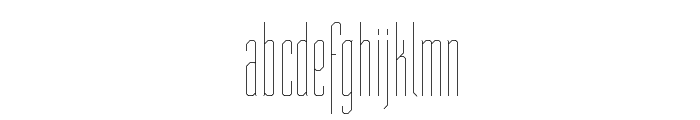 ST Moviehead Ultra-condensed UltraLight Font LOWERCASE