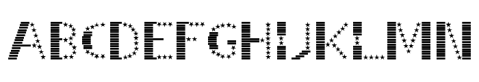 STRIPES & STARS Normal Font LOWERCASE