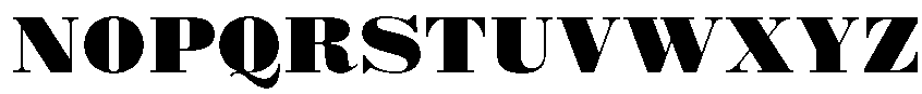 Standard Poster Black Font UPPERCASE