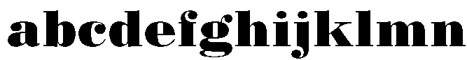 Standard Poster Black Font LOWERCASE